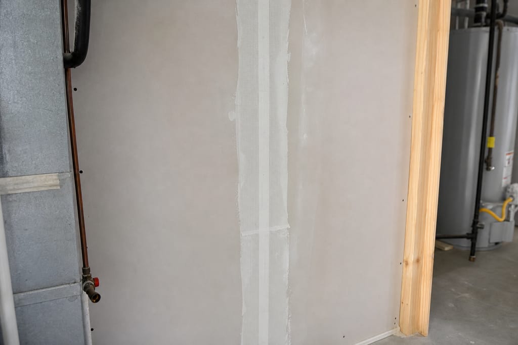 Apply flexible mesh tape photo